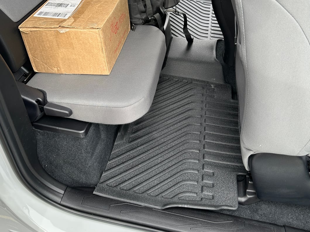 TruShield Precision Molded Front and Rear Floor Liners; Black (16-23 Tacoma Double Cab)