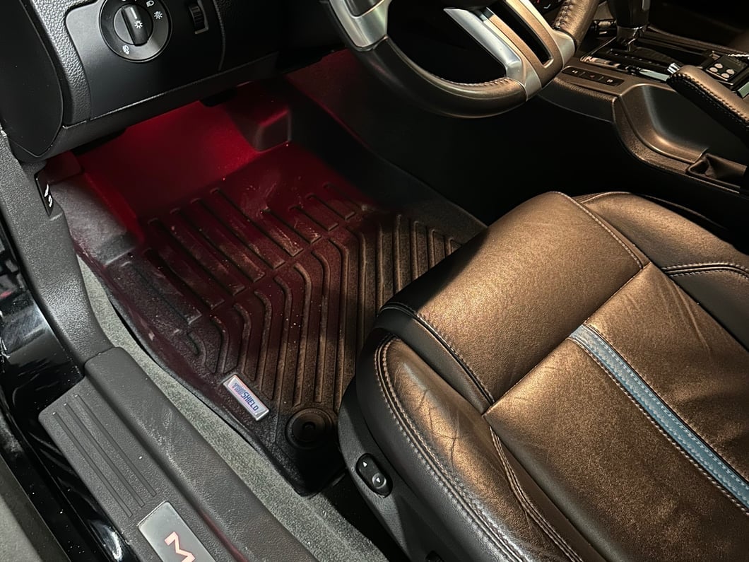 TruShield Precision Molded Floor Liners; Front and Rear (11-14 Mustang)