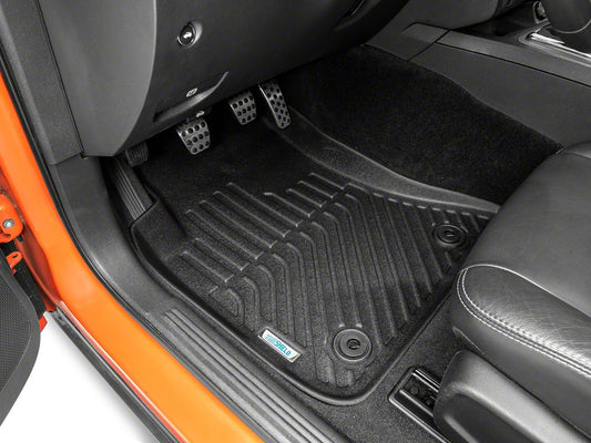 TruShield Precision Molded Front Floor Liners; Black (11-14 Challenger)
