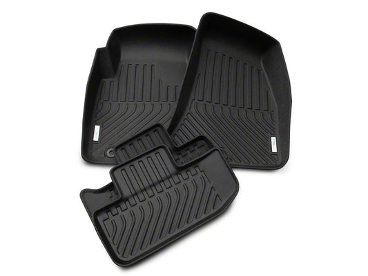 TruShield Precision Molded Front and Rear Floor Liners; Black (15-23 Challenger)