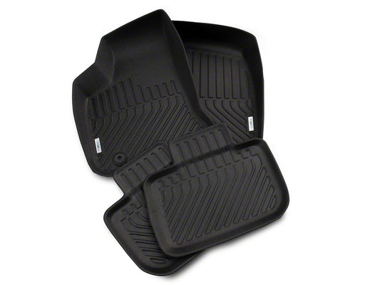 TruShield Precision Molded Front and Rear Floor Liners; Black (11-23 RWD Charger)