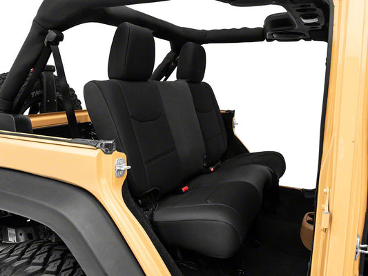 TruShield Neoprene Front and Rear Seat Covers; Black (13-18 Jeep Wrangler JK 4-Door)