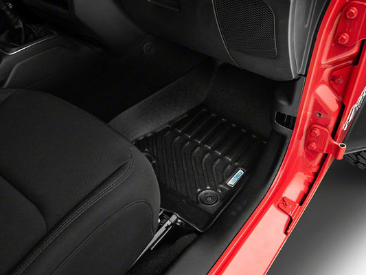 TruShield Precision Molded Front and Rear Floor Liners; Black (18-25 Jeep Wrangler JL 4-Door, Excluding 4xe)