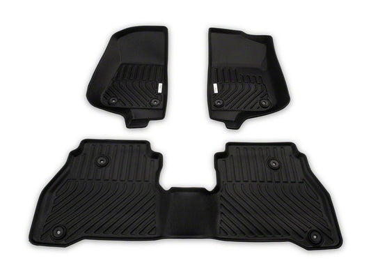 TruShield Precision Molded Front and Rear Floor Liners; Black (20-25 Jeep Gladiator JT)