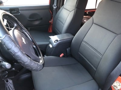 TruShield Neoprene Front and Rear Seat Covers; Black (03-06 Jeep Wrangler TJ)
