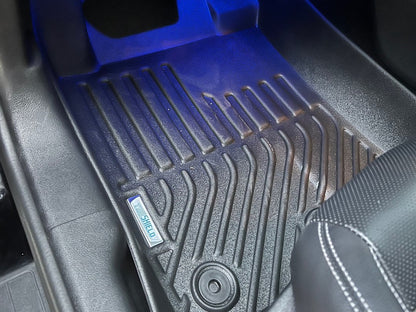 TruShield Precision Molded Front and Rear Floor Liners; Black (15-25 Mustang)