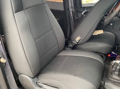 TruShield Neoprene Front and Rear Seat Covers; Black (91-95 Jeep Wrangler YJ)