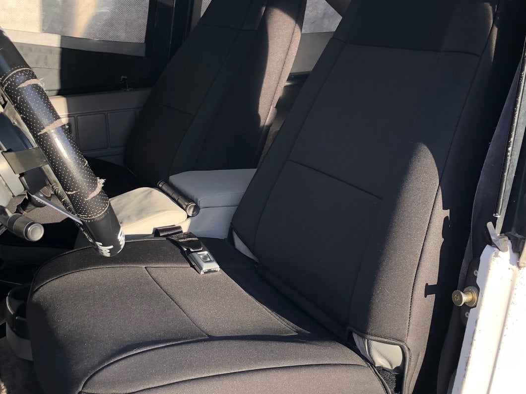 TruShield Neoprene Front and Rear Seat Covers; Black (87-90 Jeep Wrangler YJ)