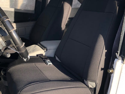 TruShield Neoprene Front and Rear Seat Covers; Black (87-90 Jeep Wrangler YJ)