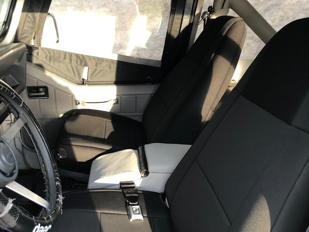 TruShield Neoprene Front and Rear Seat Covers; Black (87-90 Jeep Wrangler YJ)