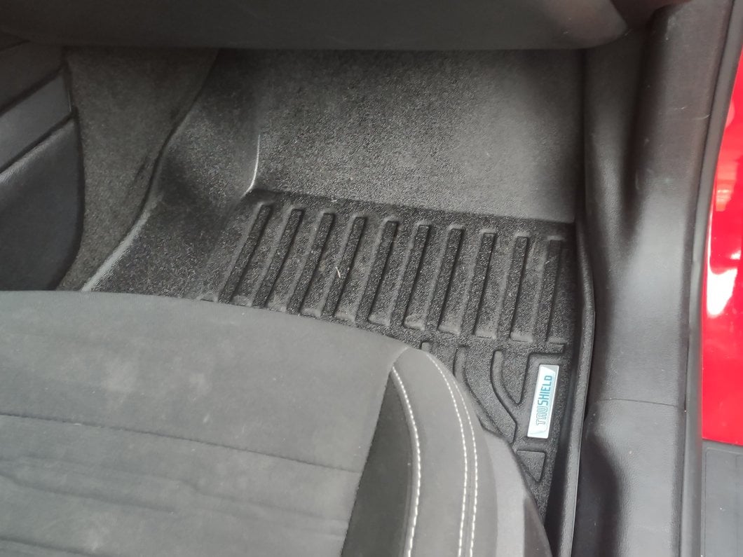 TruShield Precision Molded Front Floor Liners; Black (15-25 Mustang)