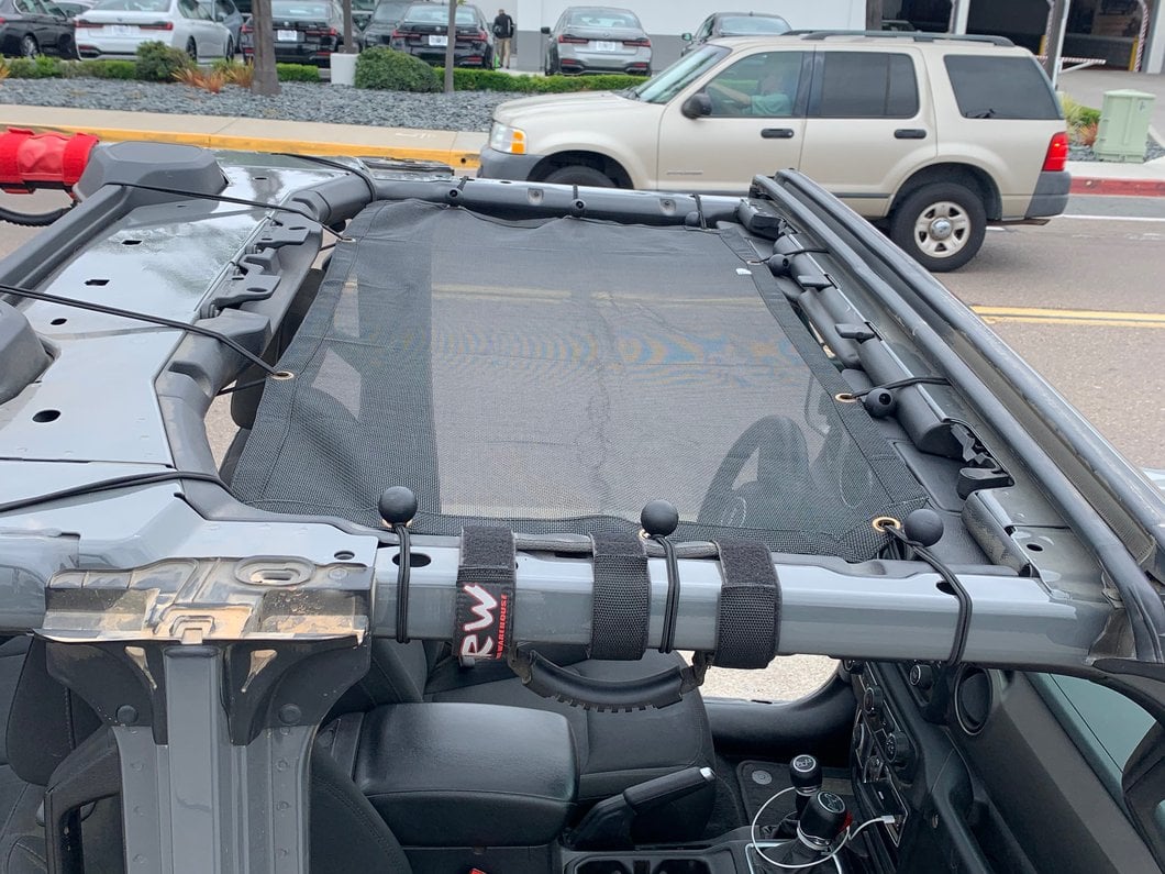 TruShield Mesh Sun Shade; Front and Rear (18-23 Jeep Wrangler JL 4-Door)