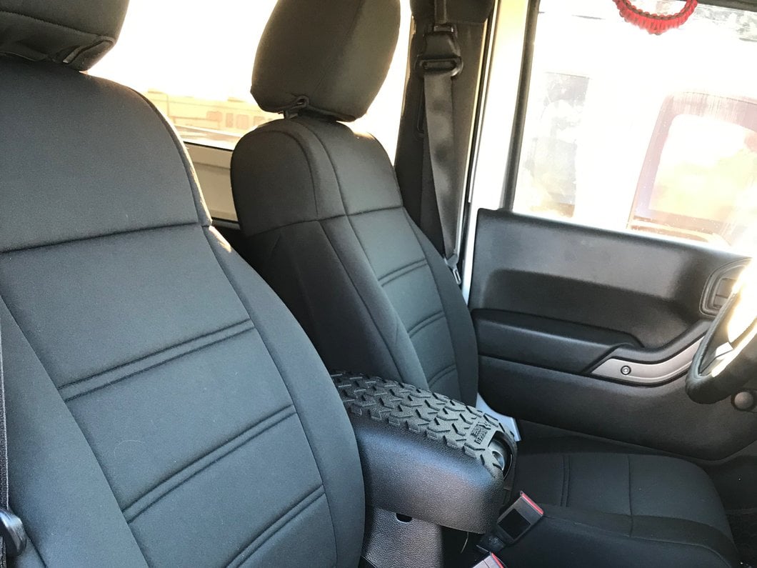 TruShield Neoprene Front and Rear Seat Covers; Black (11-12 Jeep Wrangler JK 2-Door)