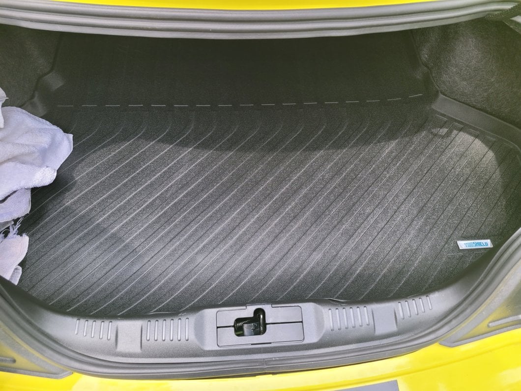 TruShield Precision Molded Cargo Liner; Black (15-23 Mustang w/o Subwoofer)