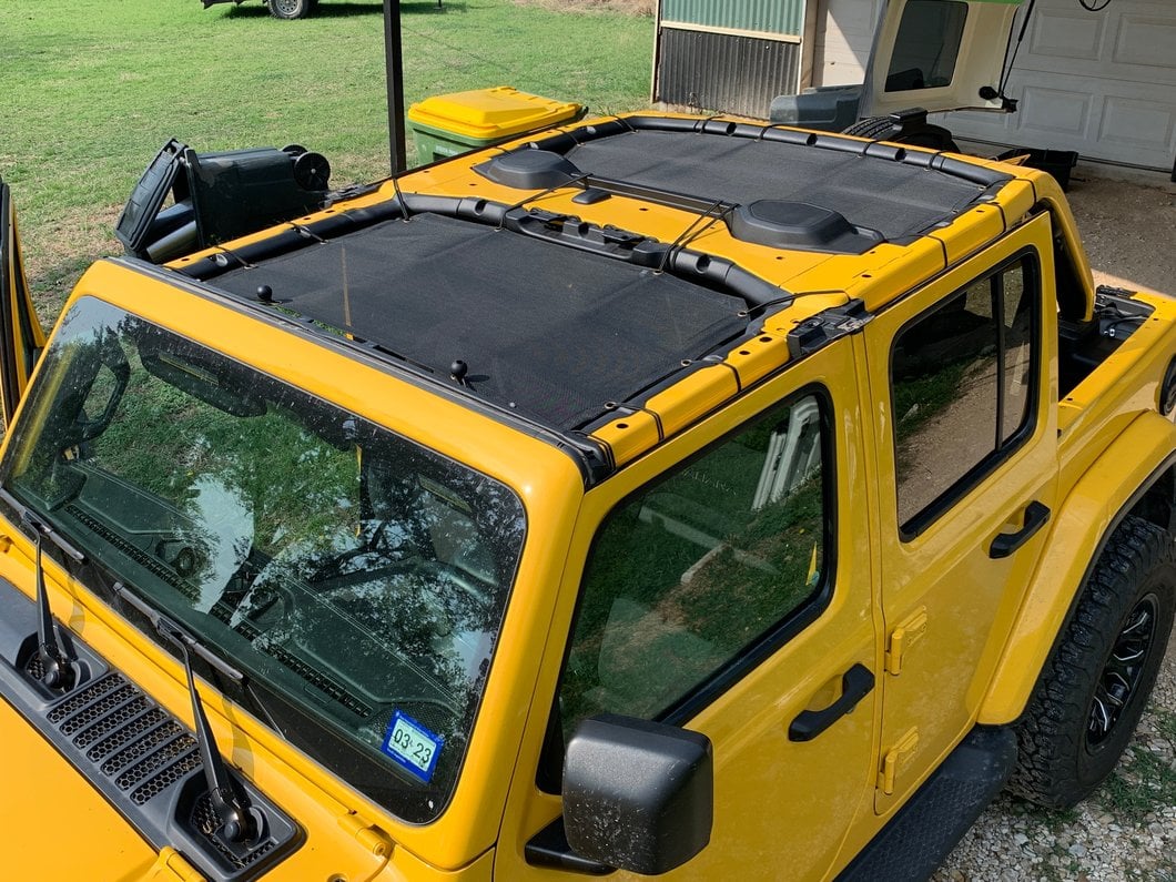 TruShield Mesh Sun Shade; Front and Rear (18-23 Jeep Wrangler JL 4-Door)