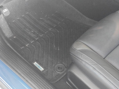 TruShield Precision Molded Front and Rear Floor Liners; Black (15-23 Challenger)