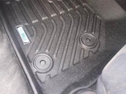 TruShield Precision Molded Front Floor Liners; Black (14-18 Jeep Wrangler JK)