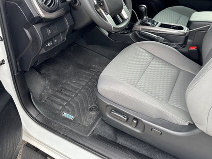 TruShield Precision Molded Front and Rear Floor Liners; Black (16-23 Tacoma Double Cab)