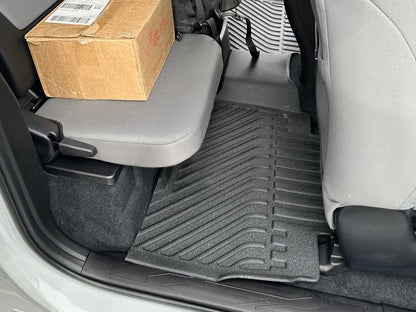 TruShield Precision Molded Front and Rear Floor Liners; Black (16-23 Tacoma Double Cab)