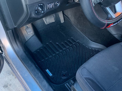 TruShield Precision Molded Front Floor Liners; Black (11-23 RWD Charger)