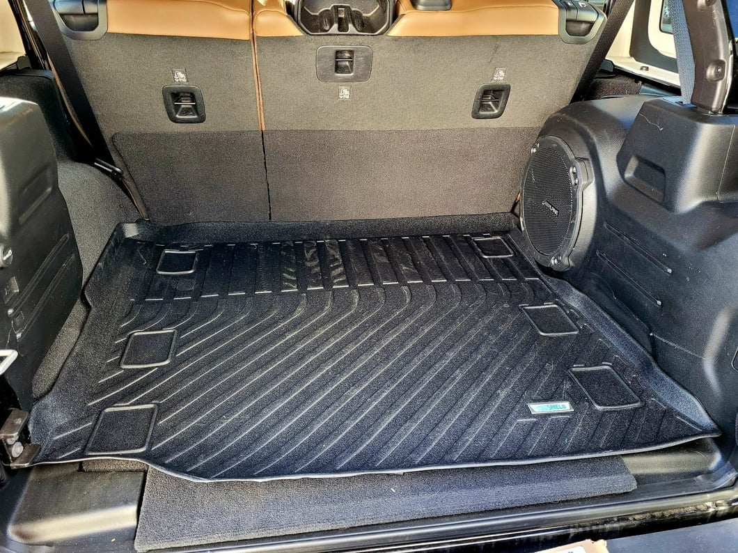 TruShield Precision Molded Cargo Liner; Black (18-25 Jeep Wrangler JL 4-Door, Excluding 4xe)