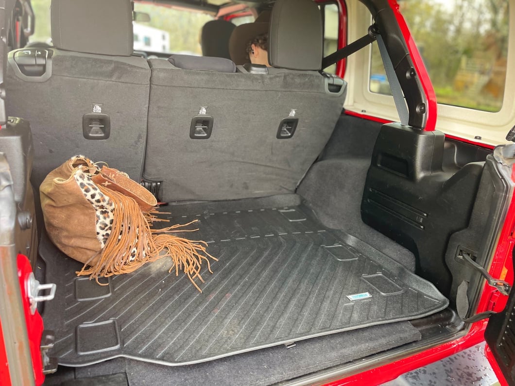 TruShield Precision Molded Cargo Liner; Black (18-25 Jeep Wrangler JL 4-Door, Excluding 4xe)