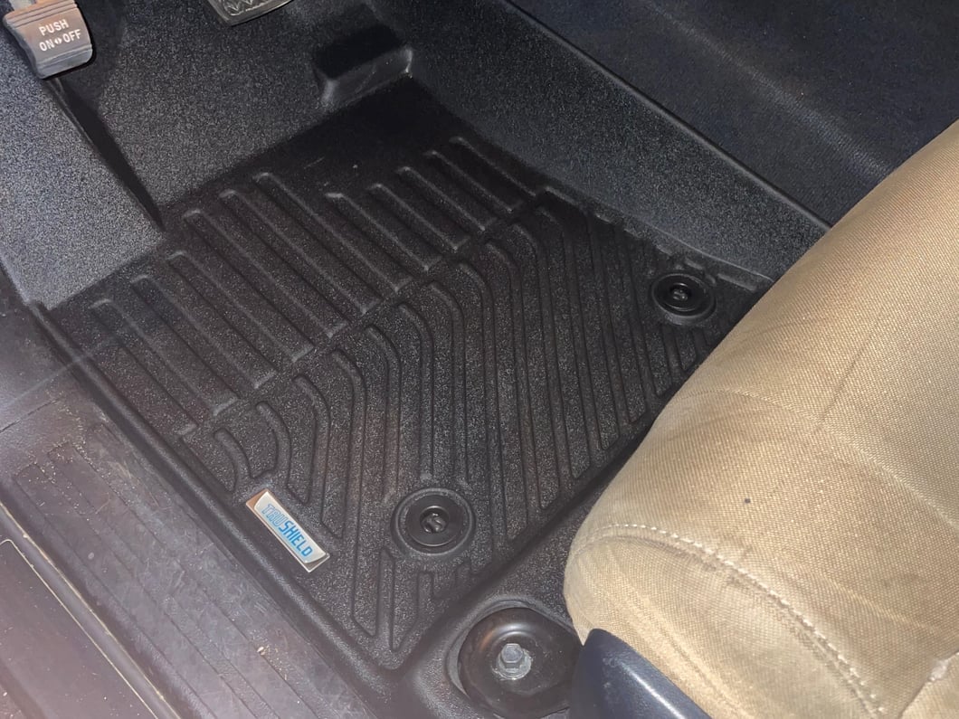 TruShield Precision Molded Front Floor Liners; Black (14-21 Tundra)