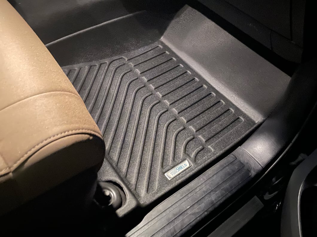 TruShield Precision Molded Front Floor Liners; Black (14-21 Tundra)