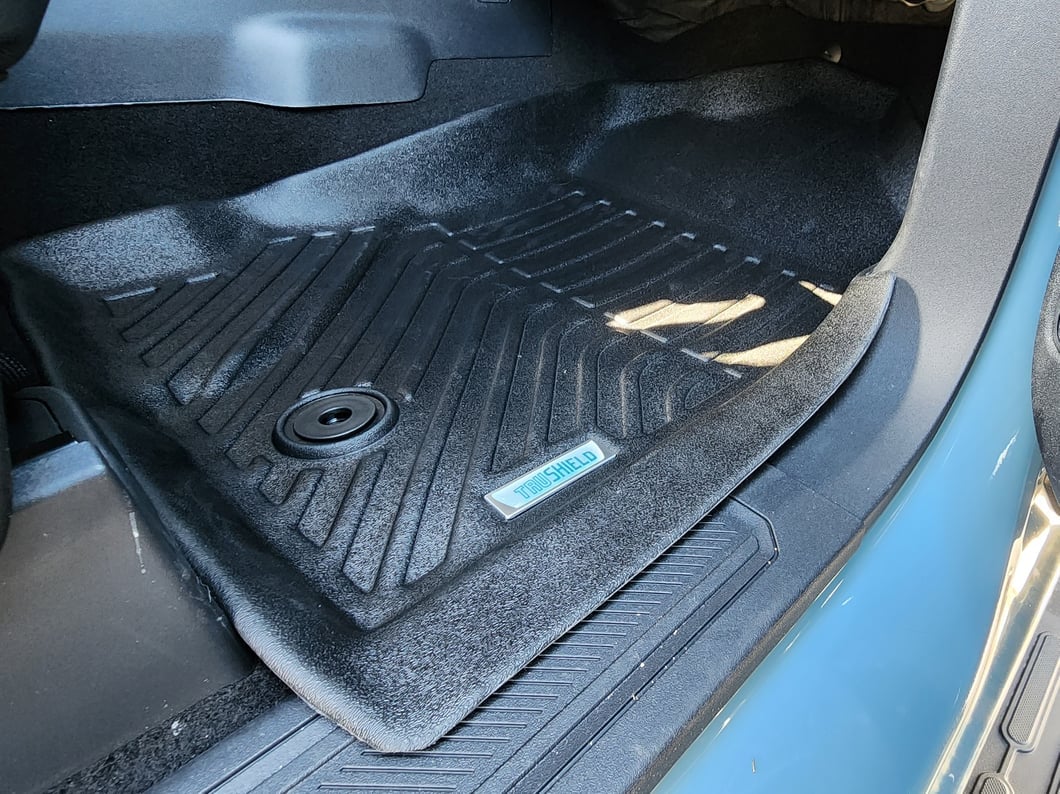TruShield Precision Molded Front Floor Liners; Black (21-25 Bronco)