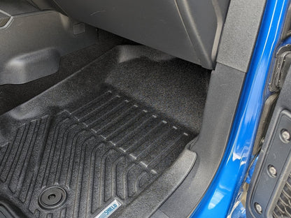 TruShield Precision Molded Front Floor Liners; Black (21-25 Bronco)