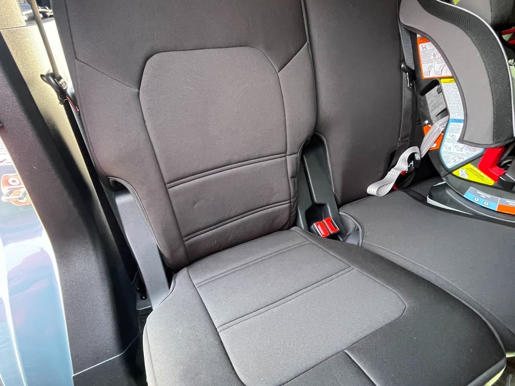 TruShield Neoprene Front and Rear Seat Covers; Black (21-25 Bronco 4-Door w/o Rear Fold Down Cup Holder)