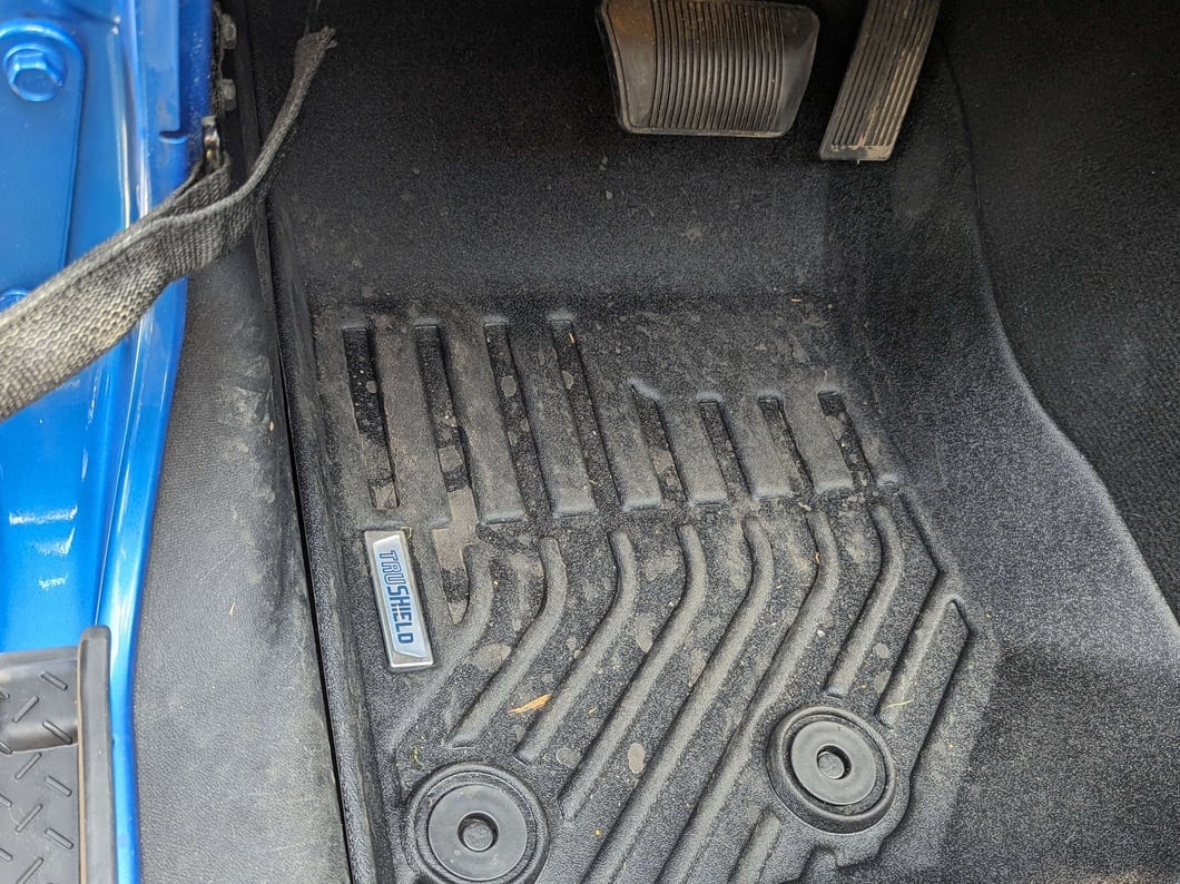 TruShield Precision Molded Front Floor Liners; Black (14-18 Jeep Wrangler JK)