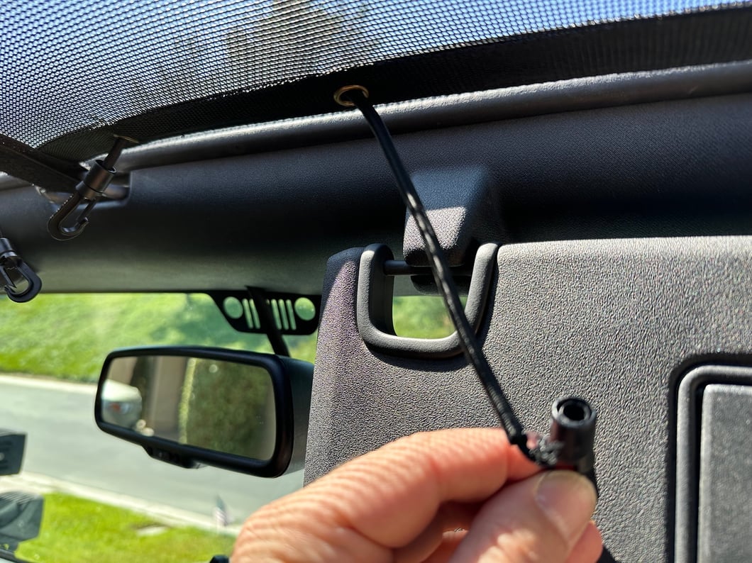 TruShield Mesh Shade Top; Black (07-18 Jeep Wrangler JK 4-Door)