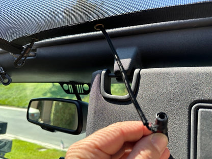 TruShield Mesh Shade Top; Black (07-18 Jeep Wrangler JK 4-Door)