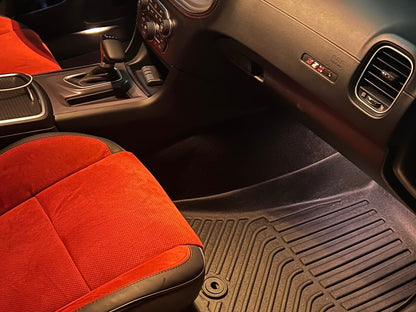 TruShield Precision Molded Front and Rear Floor Liners; Black (11-23 RWD Charger)