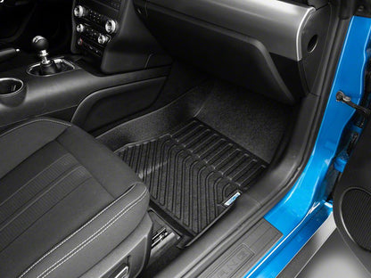 TruShield Precision Molded Front and Rear Floor Liners; Black (15-25 Mustang)
