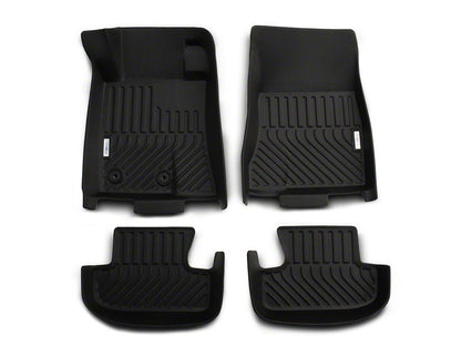 TruShield Precision Molded Front and Rear Floor Liners; Black (15-25 Mustang)