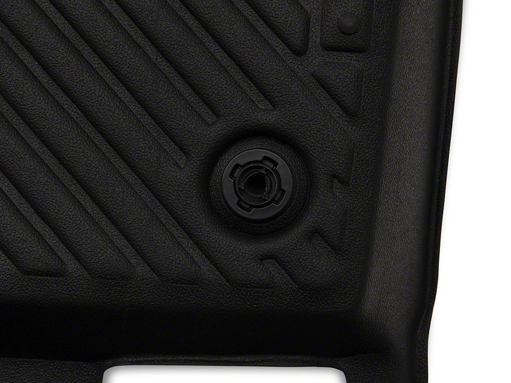TruShield Precision Molded Front and Rear Floor Liners; Black (15-25 Mustang)