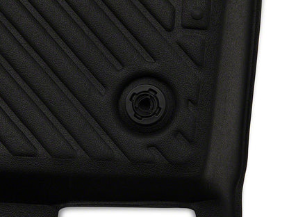 TruShield Precision Molded Front and Rear Floor Liners; Black (15-25 Mustang)