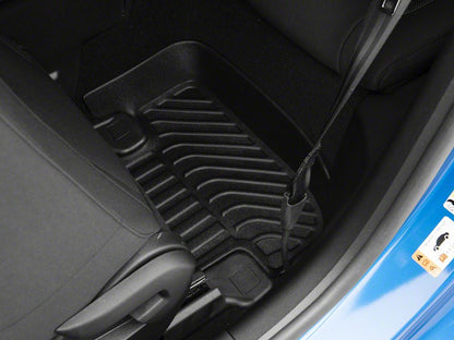 TruShield Precision Molded Front and Rear Floor Liners; Black (15-25 Mustang)