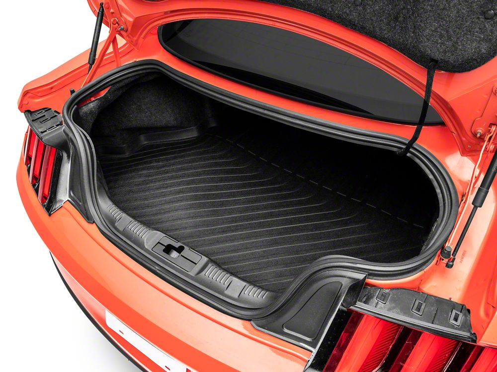 TruShield Precision Molded Cargo Liner; Black (15-23 Mustang w/o Subwoofer)