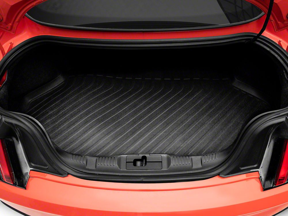 TruShield Precision Molded Cargo Liner; Black (15-23 Mustang w/o Subwoofer)