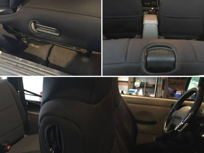 TruShield Neoprene Front and Rear Seat Covers; Black (03-06 Jeep Wrangler TJ)