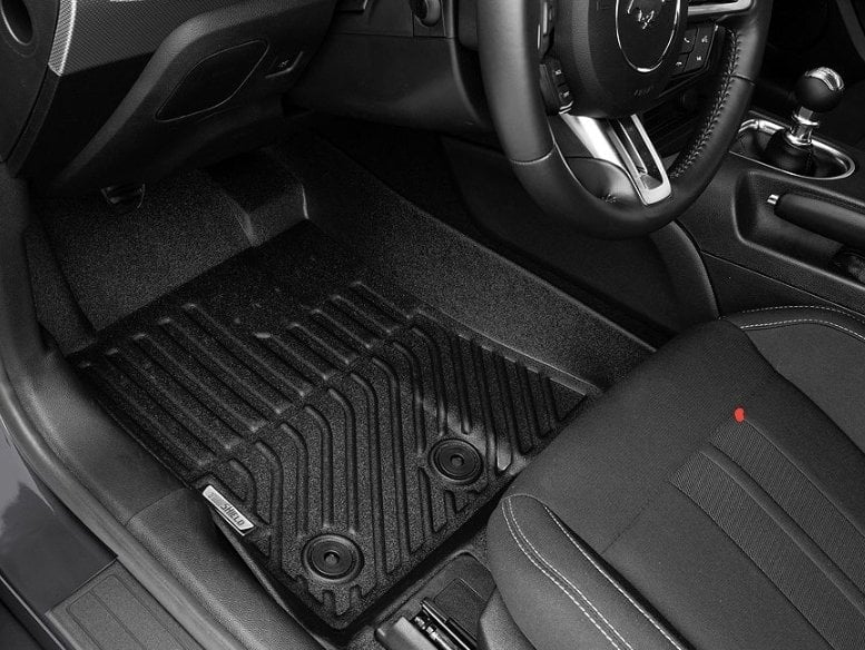 TruShield Precision Molded Front Floor Liners; Black (15-25 Mustang)