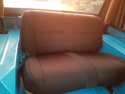 TruShield Neoprene Front and Rear Seat Covers; Black (87-90 Jeep Wrangler YJ)