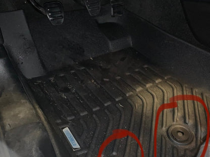 TruShield Precision Molded Front Floor Liners; Black (15-25 Mustang)