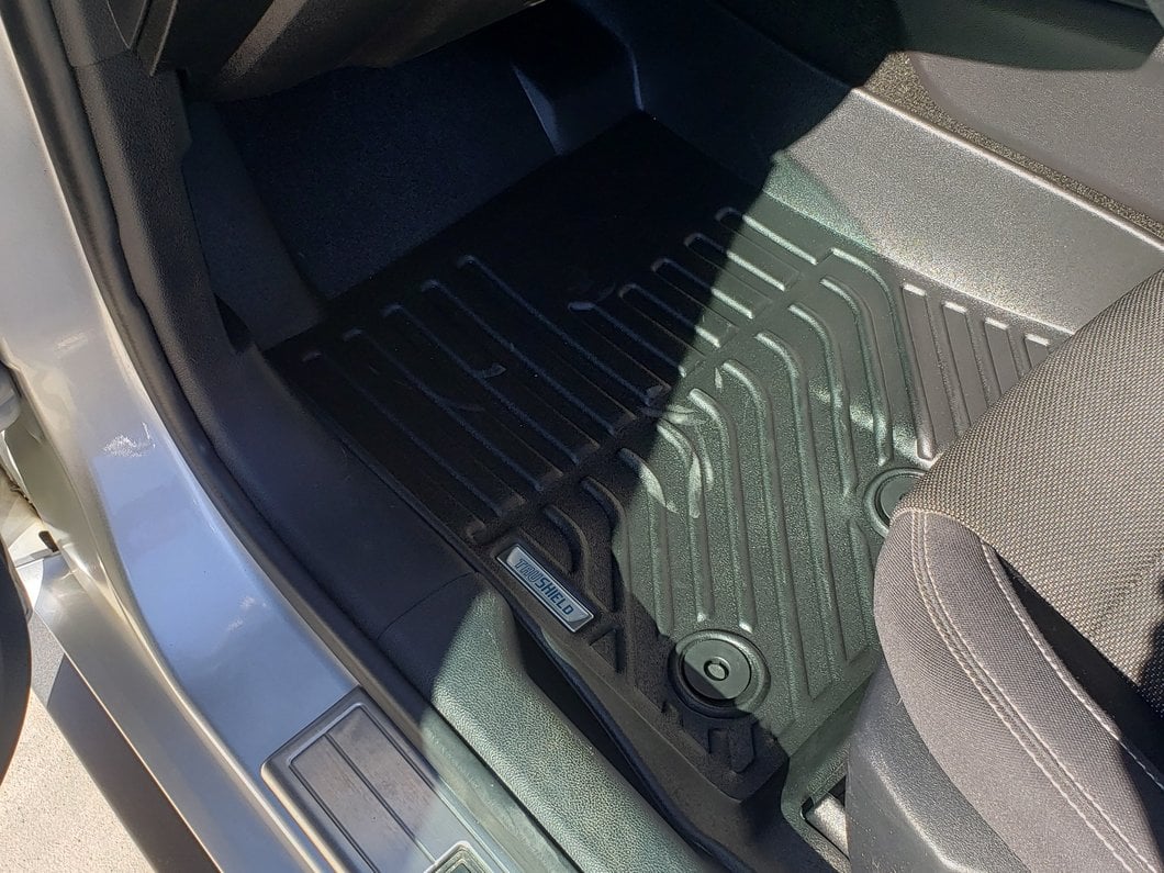 TruShield Precision Molded Front and Rear Floor Liners; Black (15-25 Mustang)