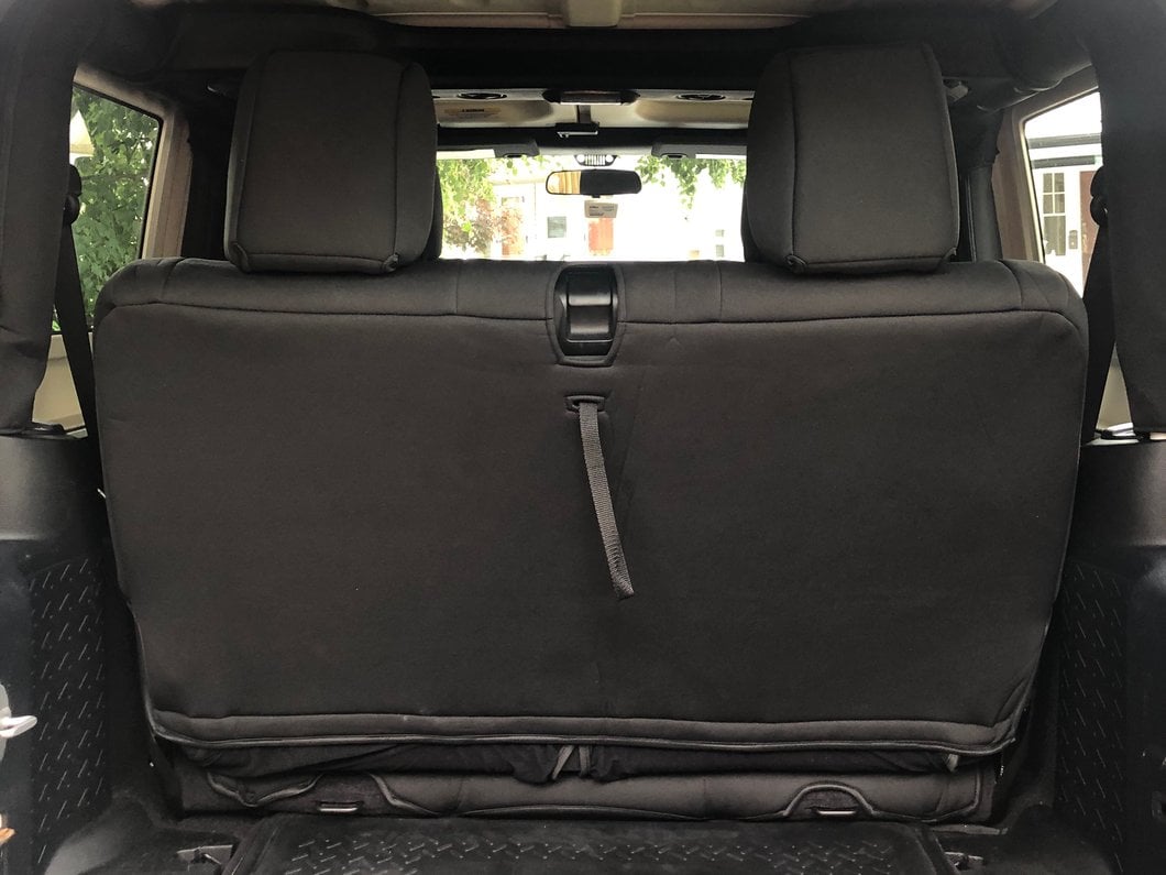 TruShield Neoprene Front and Rear Seat Covers; Black (11-12 Jeep Wrangler JK 2-Door)