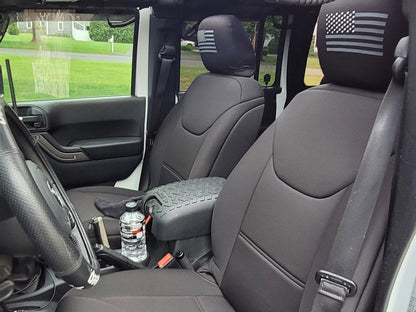 TruShield Neoprene Front and Rear Seat Covers; Black (13-18 Jeep Wrangler JK 4-Door)
