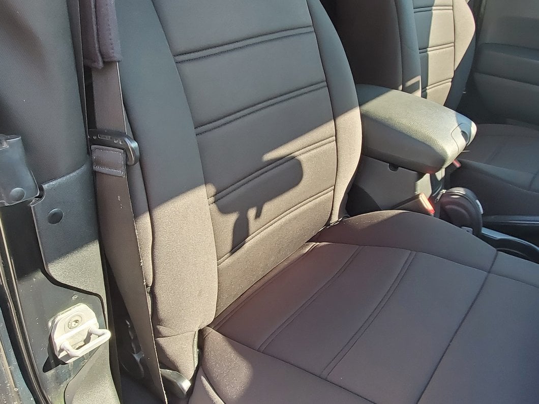 TruShield Neoprene Front and Rear Seat Covers; Black (11-12 Jeep Wrangler JK 2-Door)